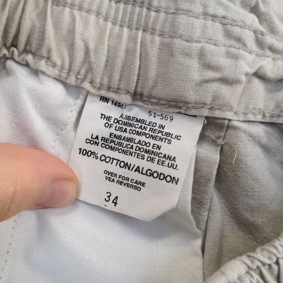 Dockers Mens Chino Shorts Cream Size 34 Slash Pockets Distressed - Picture 16 of 16